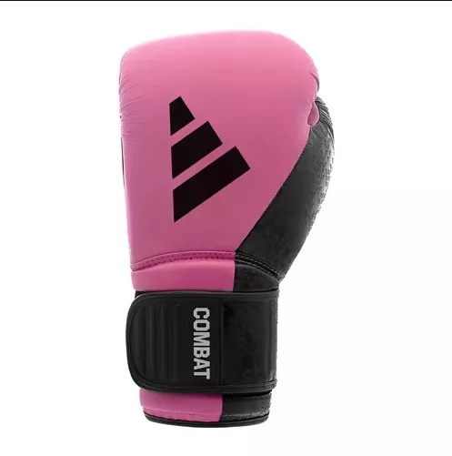 Боксерские перчатки Adidas Combat 50 Розово/черные-10 унций