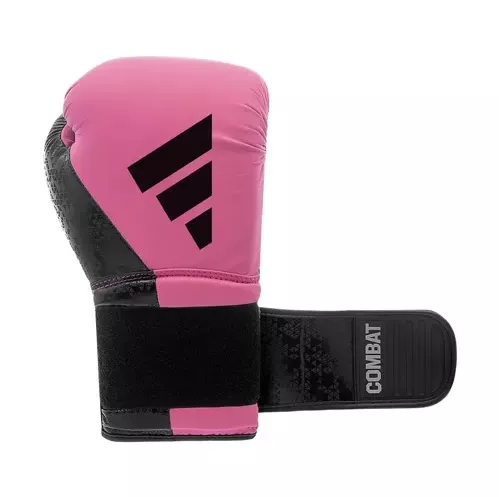 Боксерские перчатки Adidas Combat 50 Розово/черные-10 унций