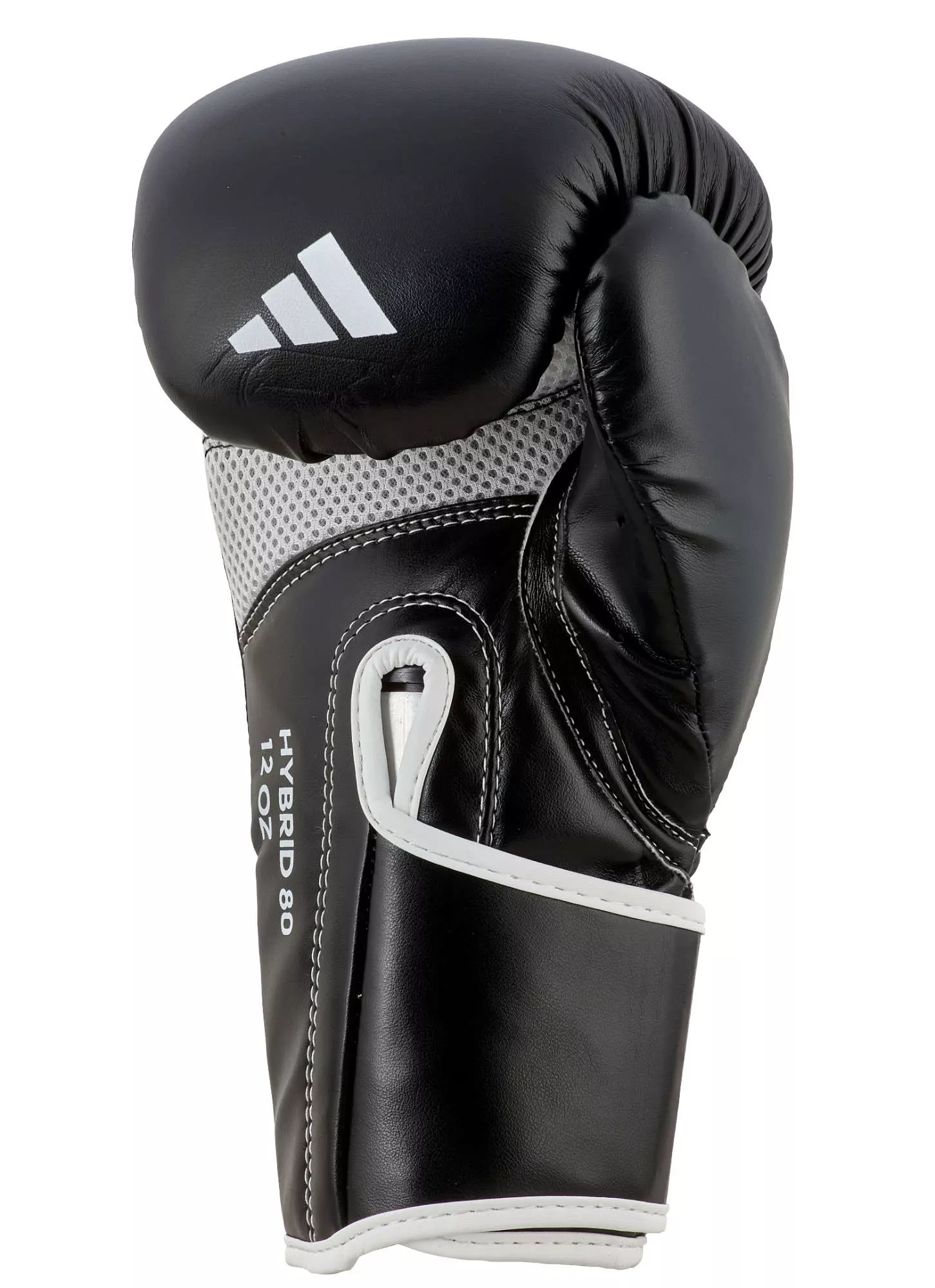 Боксерские перчатки  Adidas Hybrid 80 Black/White 10 унций