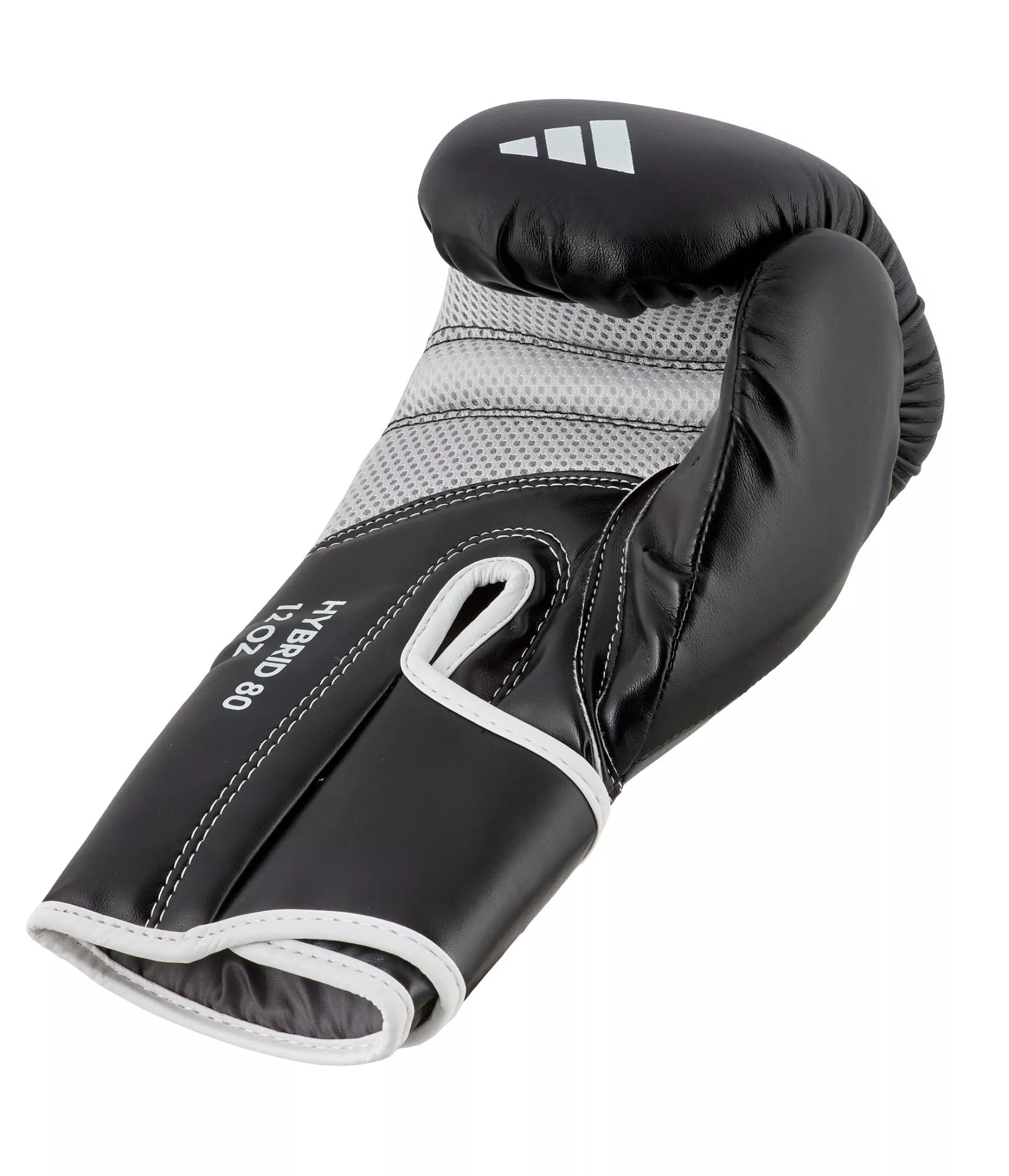 Боксерские перчатки  Adidas Hybrid 80 Black/White 10 унций