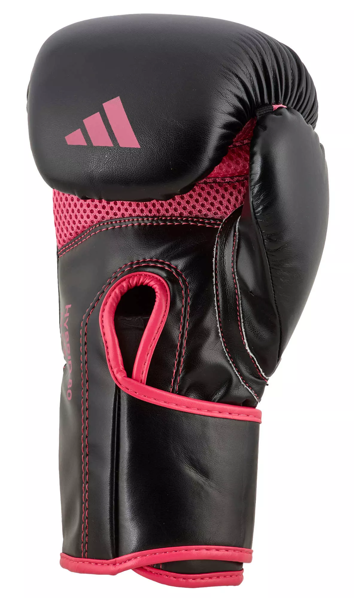 Боксерские перчатки  Adidas Hybrid 80 Black/Pink 10 унций