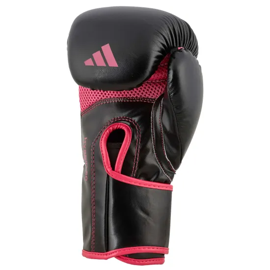 Боксерские перчатки  Adidas Hybrid 80 Black/Pink 10 унций