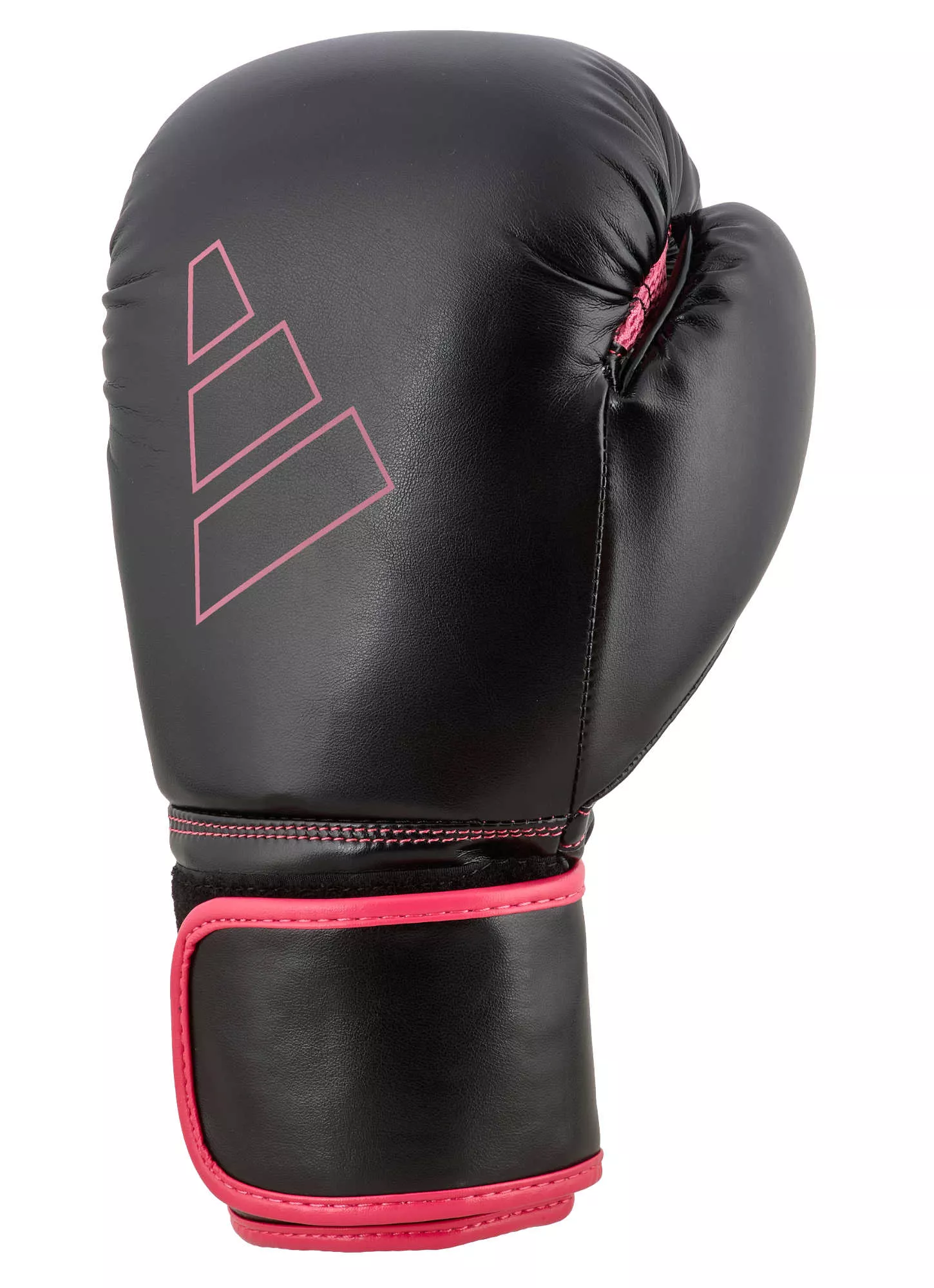 Боксерские перчатки  Adidas Hybrid 80 Black/Pink 10 унций