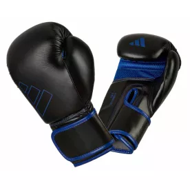 Боксерские перчатки  Adidas Hybrid 80 Black/Blue 10 унций
