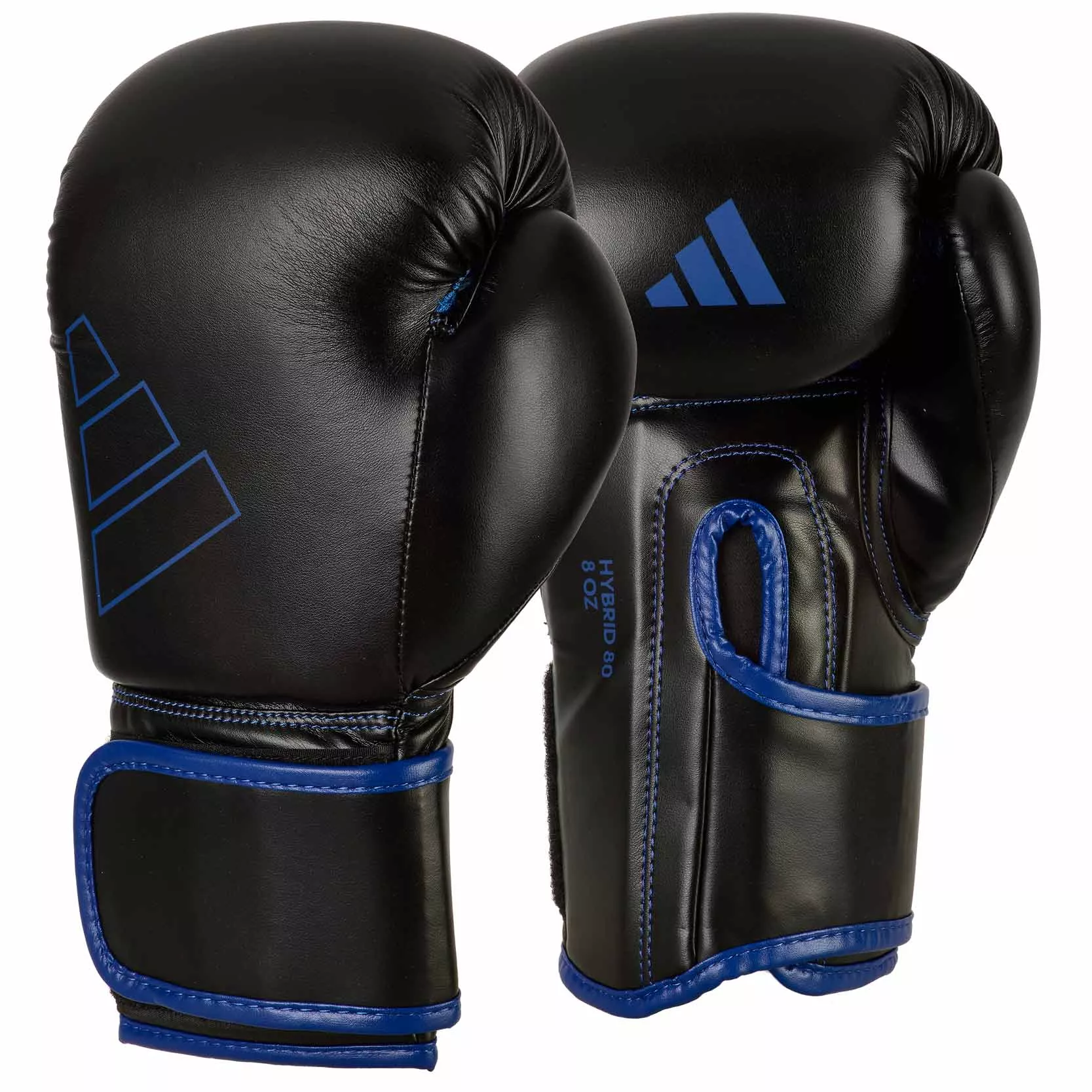 Боксерские перчатки  Adidas Hybrid 80 Black/Blue 10 унций