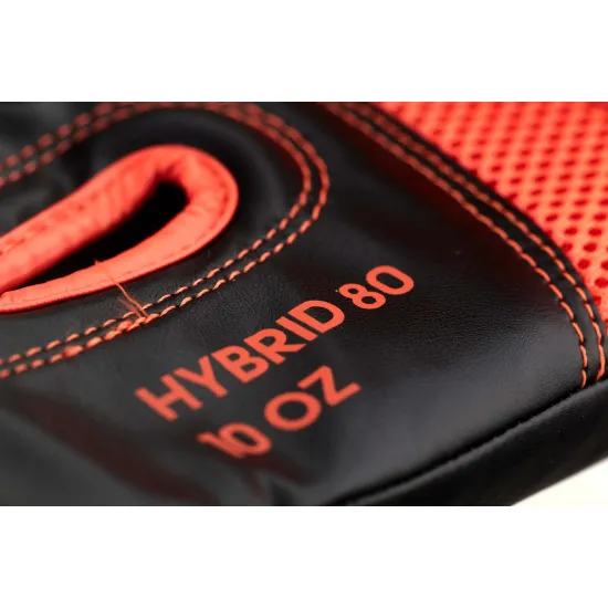 Боксерские перчатки  Adidas Hybrid 80 Black/Red 10 унций