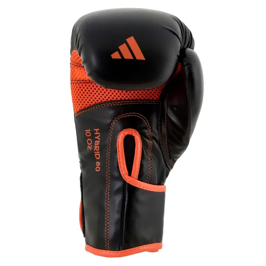 Боксерские перчатки  Adidas Hybrid 80 Black/Red 10 унций
