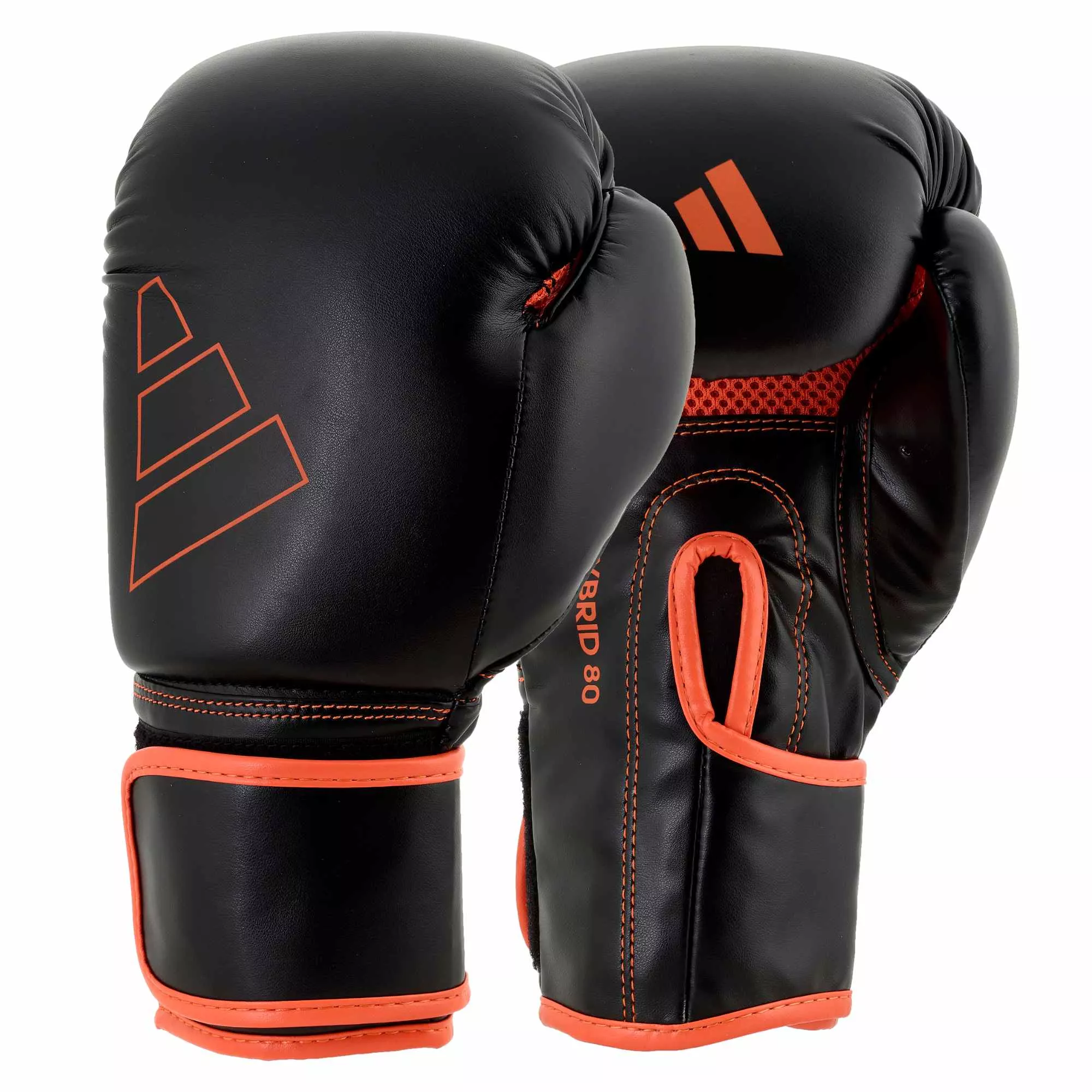 Боксерские перчатки  Adidas Hybrid 80 Black/Red 10 унций