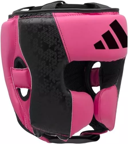 Шлем боксерский Adidas Combat 50 Черный/розовый-S