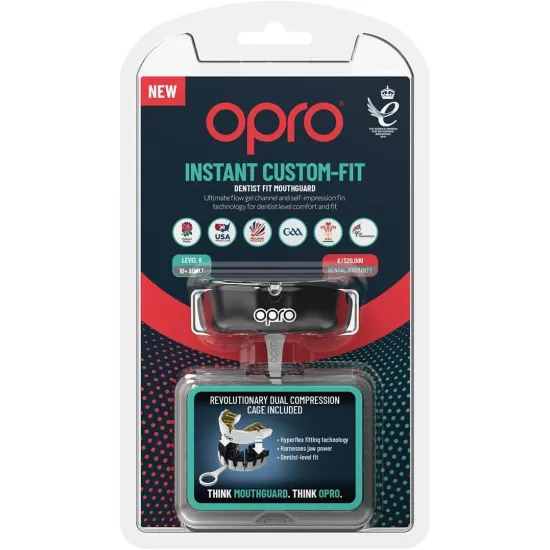 Капа OPRO Instant Black/White-доросла