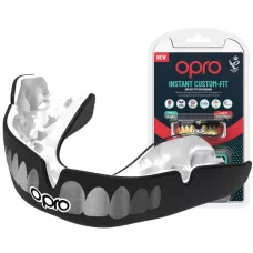 Капа OPRO Instant TEETH Black/Silver-взрослая