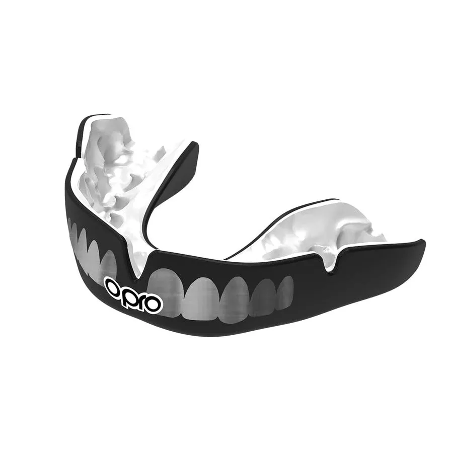 Капа OPRO Instant TEETH Black/Silver-взрослая