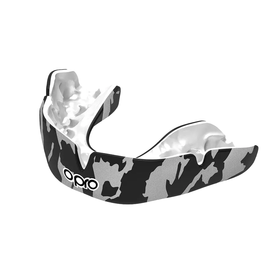 Капа OPRO Instant CAMO Black/White-взрослая