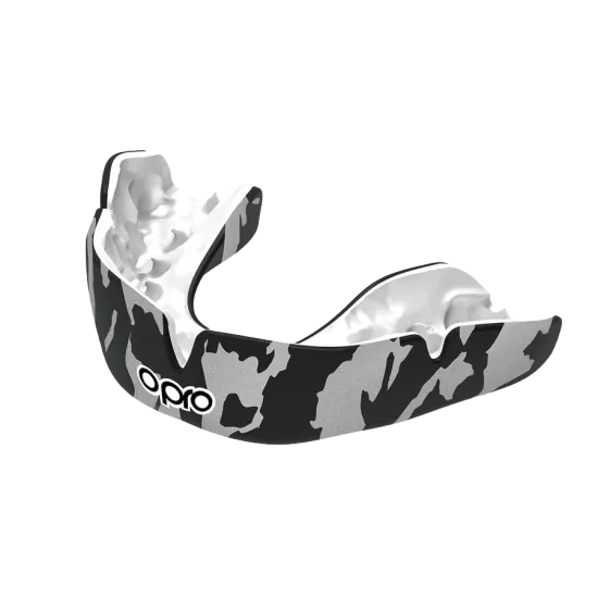Капа OPRO Instant CAMO Black/White-взрослая