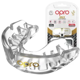 Капа OPRO Gold Clear-детская