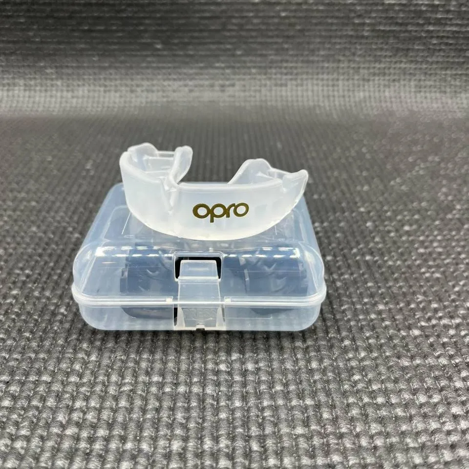 Капа OPRO Gold Clear-детская
