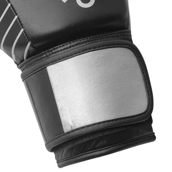 Перчатки Adidas с лицензией Wako Черный/серебро 10 унций
