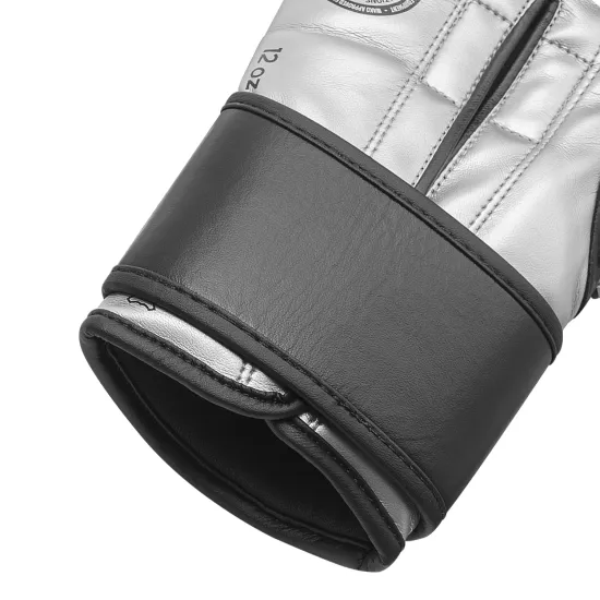 Перчатки Adidas с лицензией Wako Черный/серебро 10 унций
