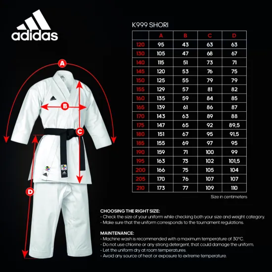 Кимоно для ката Adidas Shori K999 White-165