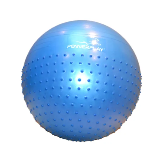 Фитбол полумассажный PowerPlay 4003 65cm Gymball Синий + насос