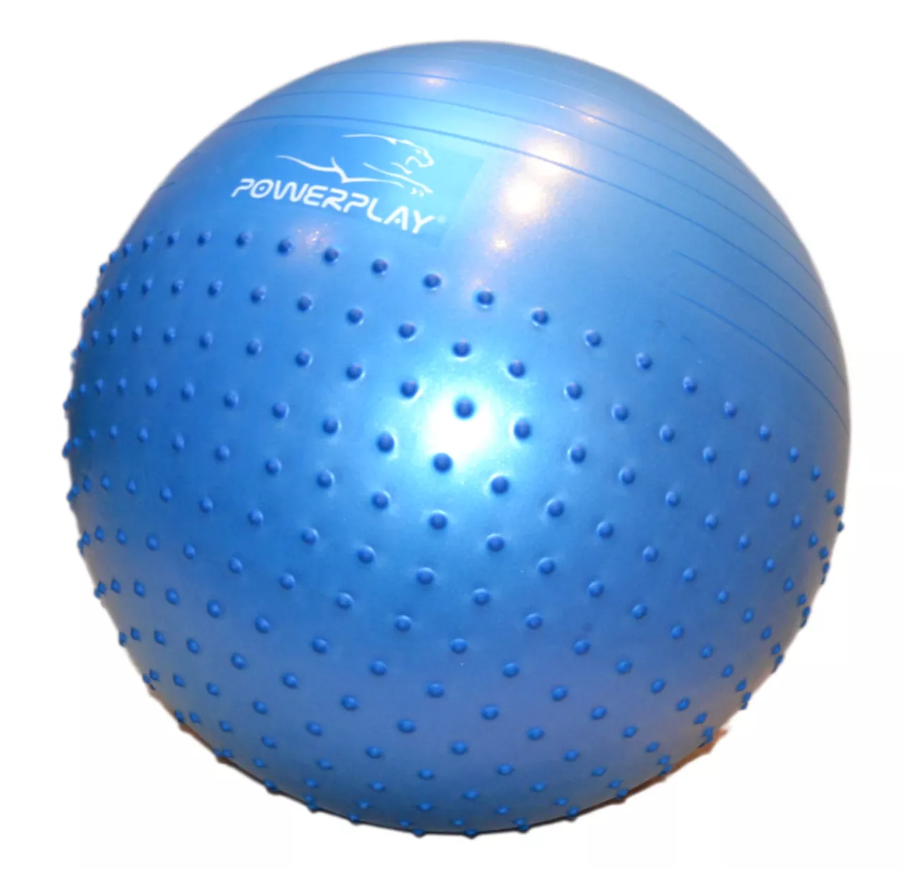 Фитбол полумассажный PowerPlay 4003 65cm Gymball Синий + насос