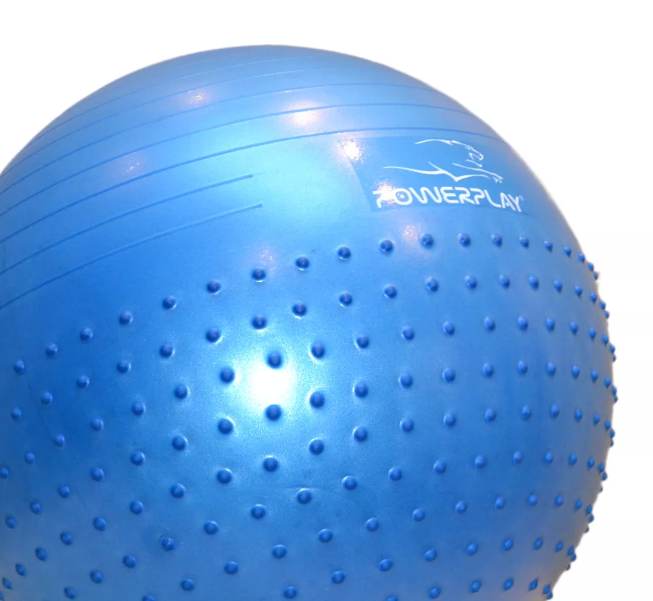 Фитбол полумассажный PowerPlay 4003 65cm Gymball Синий + насос