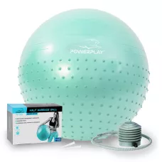 Фітбол напівмасажний PowerPlay 4003 65cm Gymball Зелений + насос