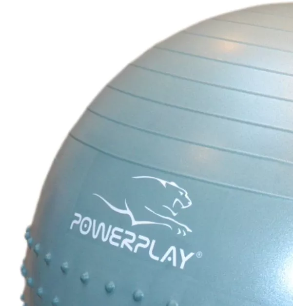Фитбол полумассажный PowerPlay 4003 65cm Gymball Зеленый + насос