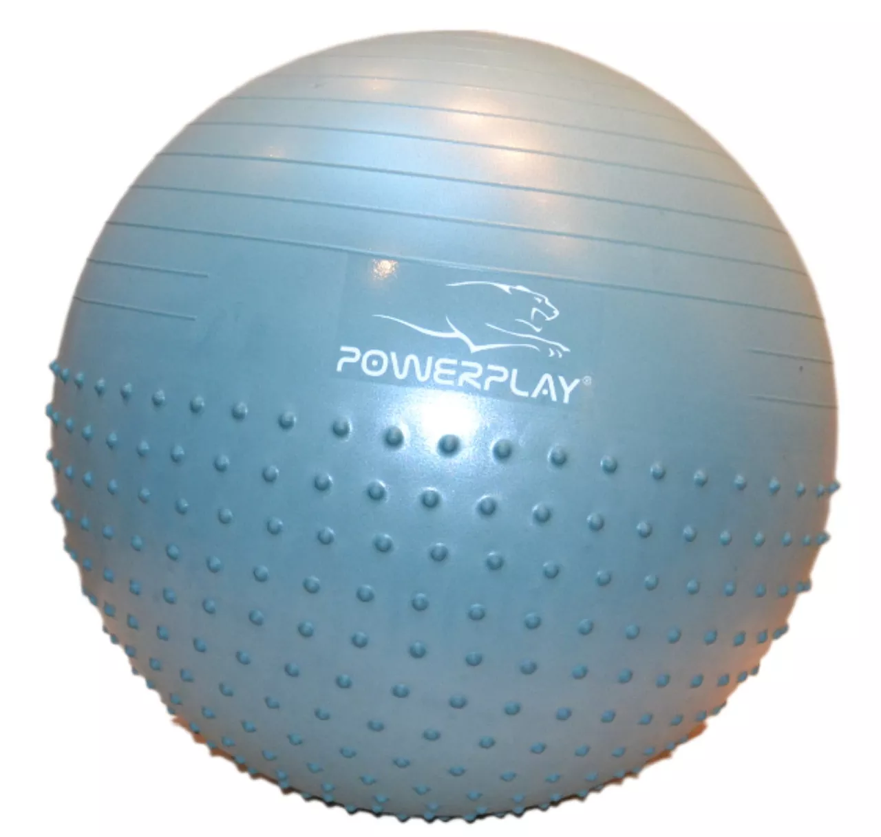 Фитбол полумассажный PowerPlay 4003 65cm Gymball Зеленый + насос