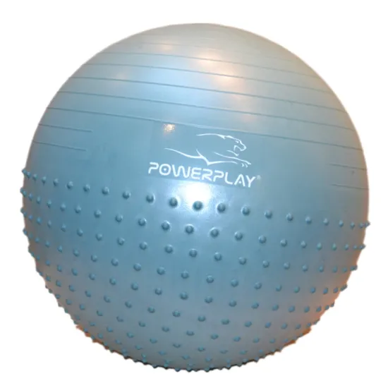 Фітбол напівмасажний PowerPlay 4003 65cm Gymball Зелений + насос