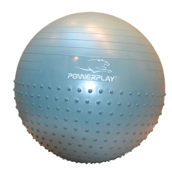 Фітбол напівмасажний PowerPlay 4003 65cm Gymball Зелений + насос
