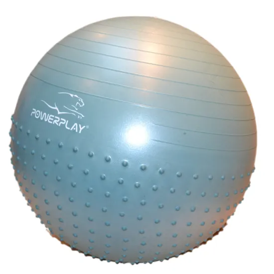 Фітбол напівмасажний PowerPlay 4003 65cm Gymball Зелений + насос
