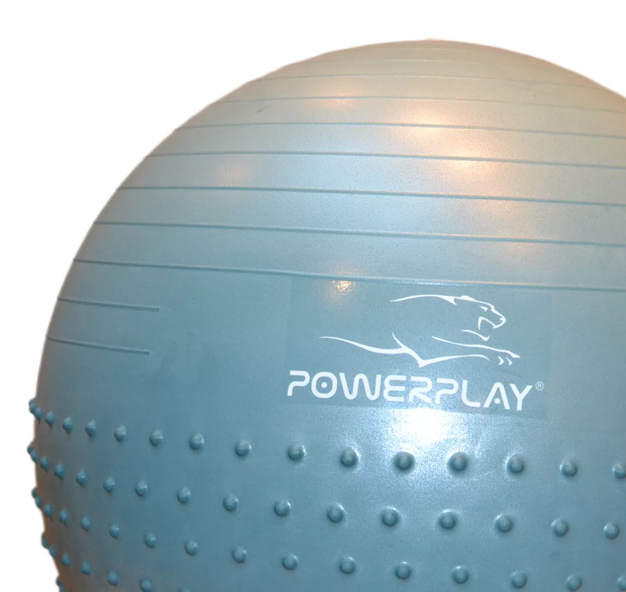 Фитбол полумассажный PowerPlay 4003 65cm Gymball Зеленый + насос