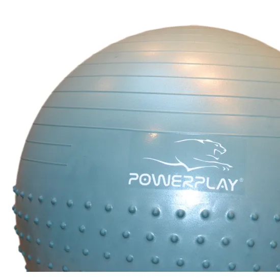 Фітбол напівмасажний PowerPlay 4003 65cm Gymball Зелений + насос