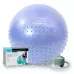 Фитбол полумассажный PowerPlay 4003 Ø75 cm Gymball Sky Blue + насос
