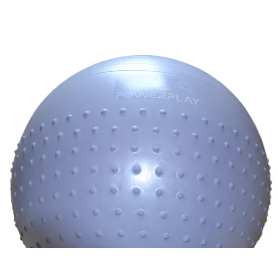 Фітбол напівмасажний PowerPlay 4003 Ø75 cm Gymball Sky Blue + помпа