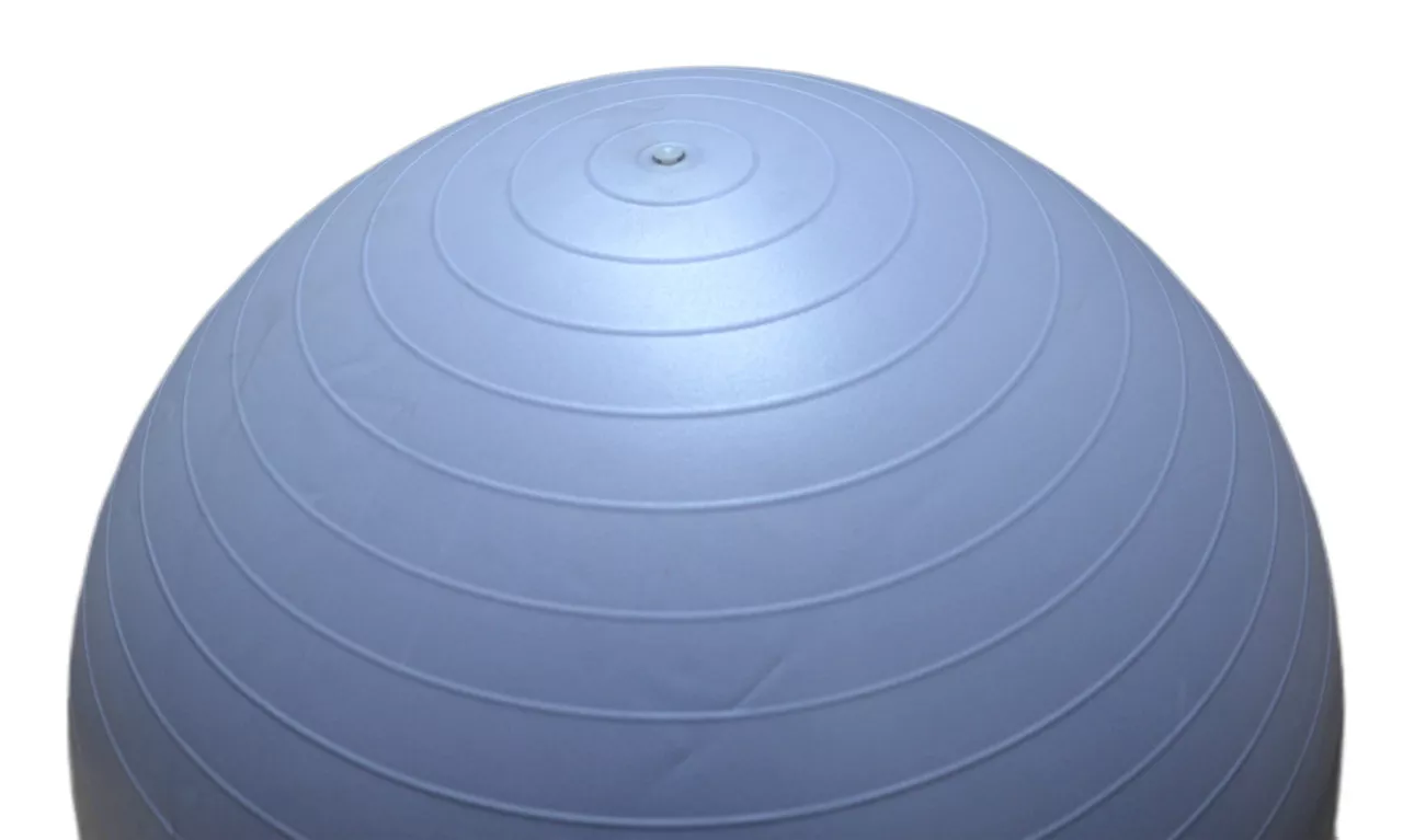 Фитбол полумассажный PowerPlay 4003 Ø75 cm Gymball Sky Blue + насос