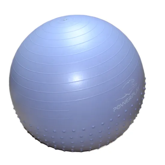 Фітбол напівмасажний PowerPlay 4003 Ø75 cm Gymball Sky Blue + помпа