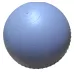 Фитбол полумассажный PowerPlay 4003 Ø75 cm Gymball Sky Blue + насос