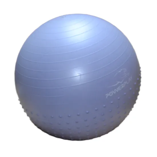 Фітбол напівмасажний PowerPlay 4003 Ø75 cm Gymball Sky Blue + помпа