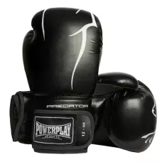 Боксерские перчатки PowerPlay 3018 Jaguar Черные 8 унций
