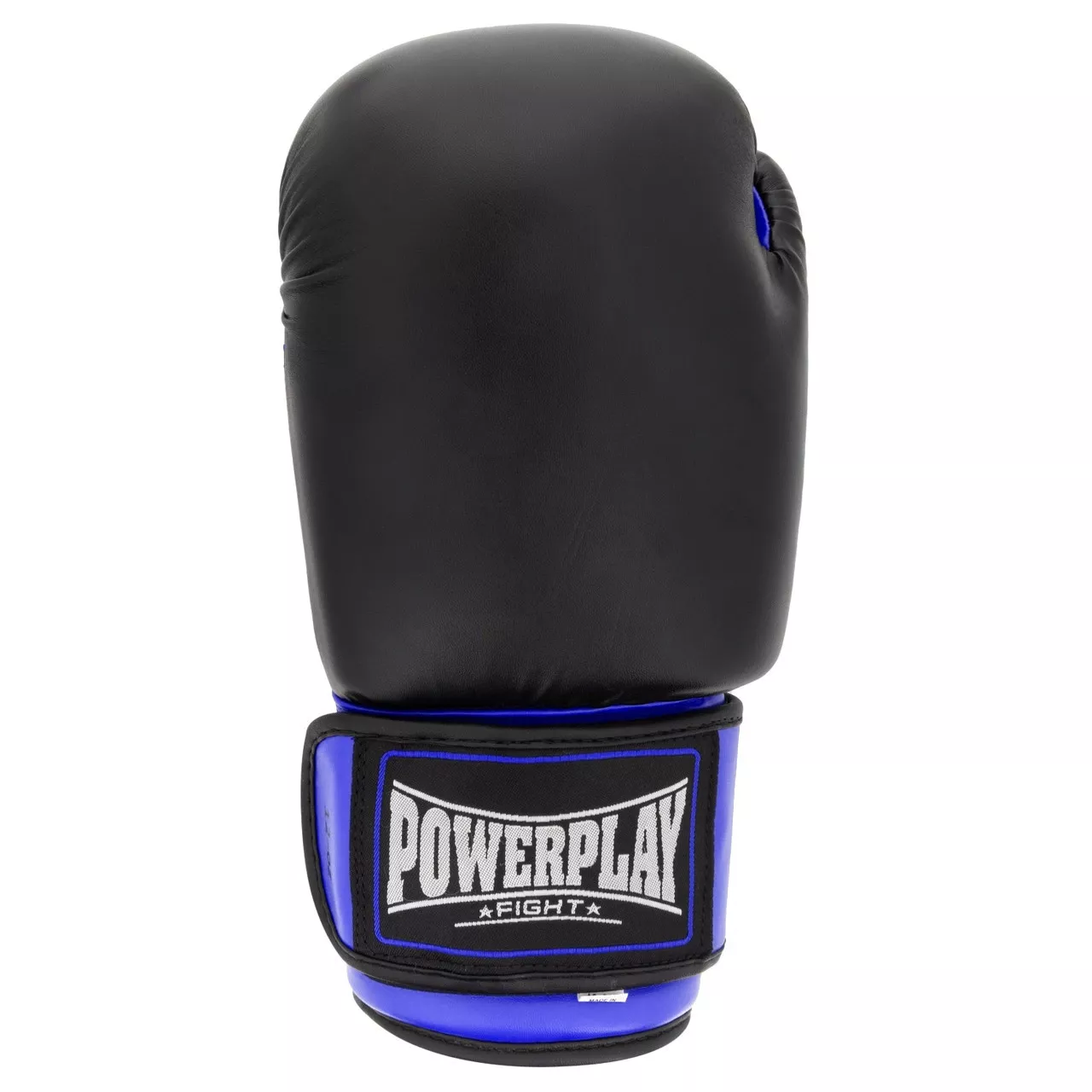 Боксерские перчатки PowerPlay 3004 Classic Черно-Синие 10 унций