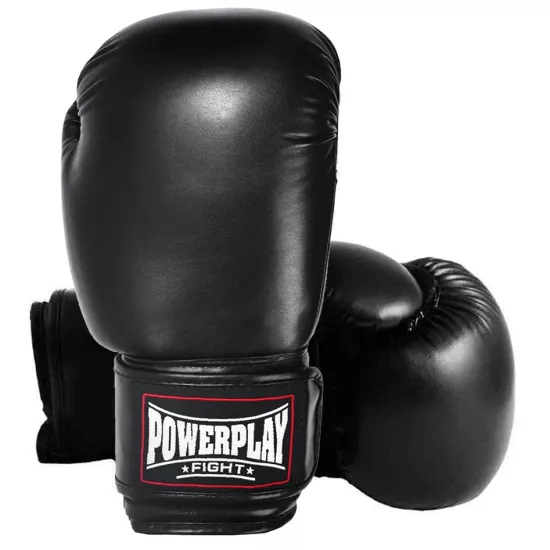 Боксерські рукавички PowerPlay 3004 чорні 6 унцій