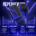 Боксерские перчатки PowerPlay 3086 Matt Challenger Черно-Синие 10 унций