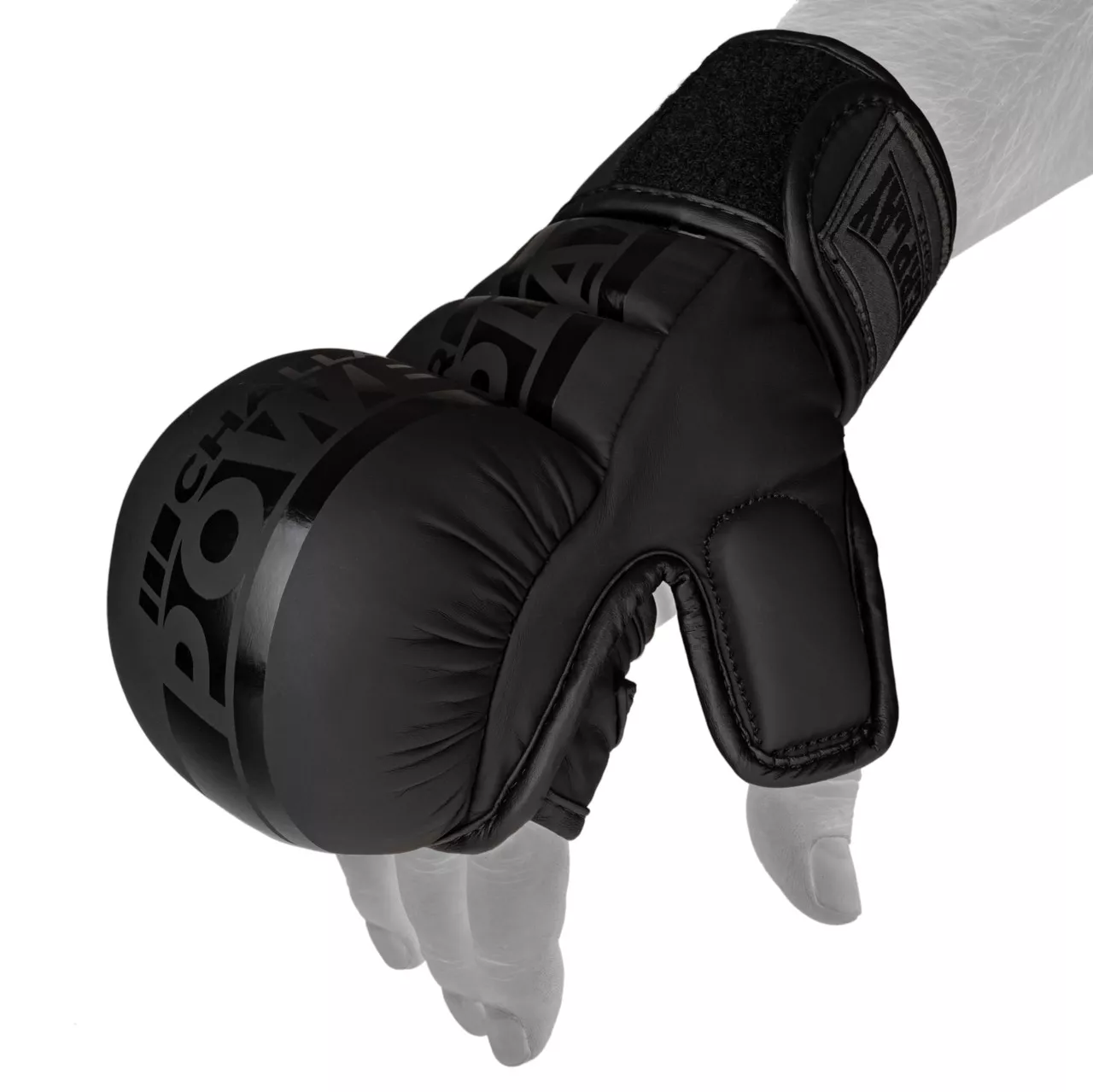 Рукавиці для MMA PowerPlay PP_3033 Ultra Matt Чорні S