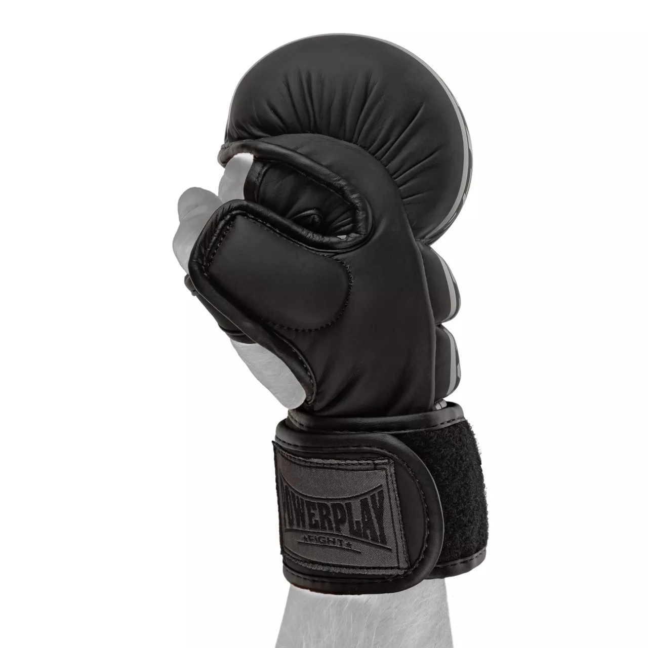 Рукавиці для MMA PowerPlay PP_3033 Ultra Matt Чорні S