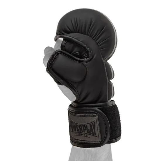 Рукавиці для MMA PowerPlay PP_3033 Ultra Matt Чорні S