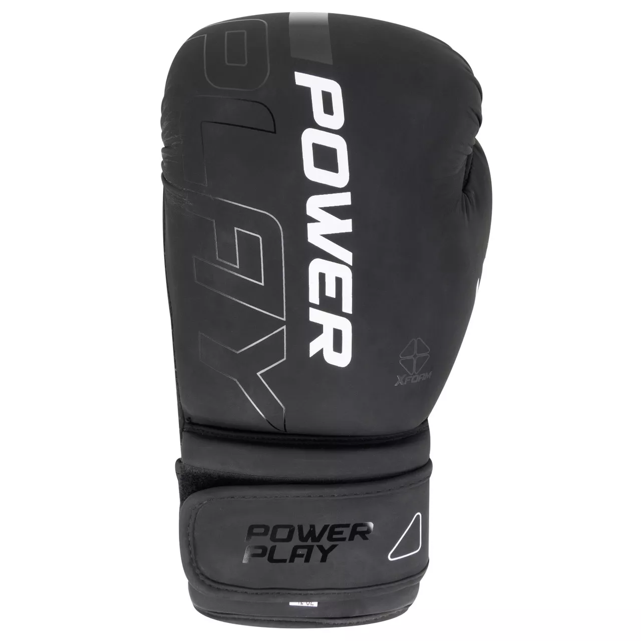 Боксерские перчатки PowerPlay 3024 Ultra Mat Черно-Белые 8 унций