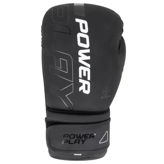 Боксерские перчатки PowerPlay 3024 Ultra Mat Черно-Белые 8 унций