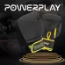 Боксерские перчатки PowerPlay 3021 Украина Черно-желтые 8 унций